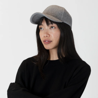 Lyla + Luxe - Felt Baseball Hat - Grey