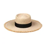 The Ventura - Straw Boater Hat in Natural