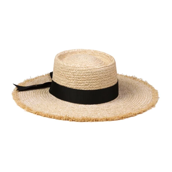 The Ventura - Straw Boater Hat in Natural