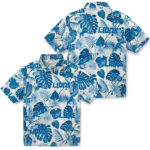 Tropical Plants Blue White Detroit Lions Hawaiian Shirt