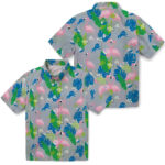 Flamingo Foliage Blue Green Detroit Lions Hawaiian Shirt