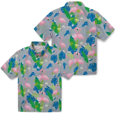 Flamingo Foliage Blue Green Detroit Lions Hawaiian Shirt