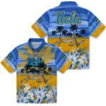 Customized Tropical Canoe Blue UCLA Bruins Hawaiian Shirt