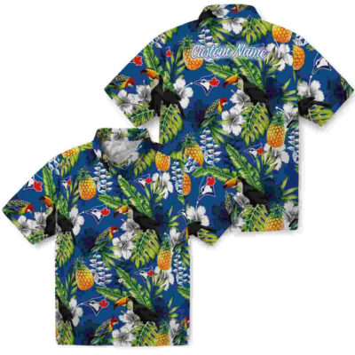 Customized Tropical Toucan Blue Green Toronto Blue Jays Hawaiian Shirt