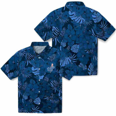 Jungle Vibes Blue Los Angeles Dodgers Hawaiian Shirt
