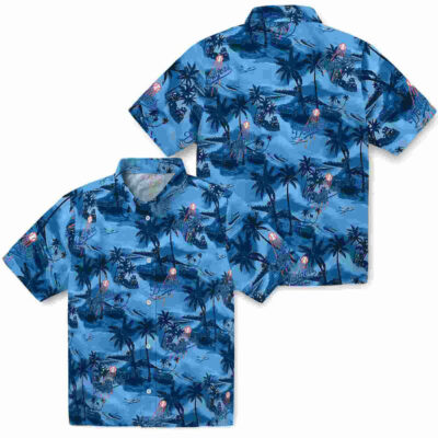 Coastal Palms Blue Los Angeles Dodgers Hawaiian Shirt