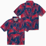 Leafy Palms Blue Los Angeles Angels Hawaiian Shirt