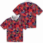 Floral Toucan Blue Red Los Angeles Dodgers Hawaiian Shirt