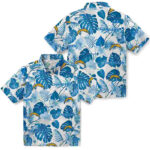 Tropical Plants Blue White Los Angeles Chargers Hawaiian Shirt