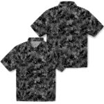 Leafy Pattern Black Las Vegas Raiders Hawaiian Shirt