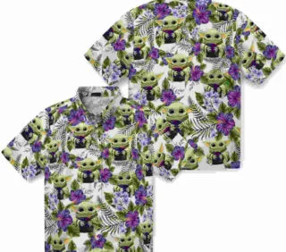 Tropical Yoda Green Kansas State Wildcats Hawaiian Shirt