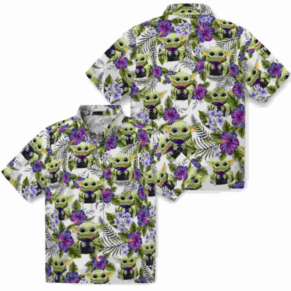 Tropical Yoda Green Kansas State Wildcats Hawaiian Shirt