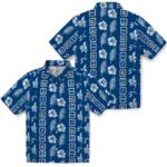 Framed Floral Royal Blue Kansas City Royals Hawaiian Shirt