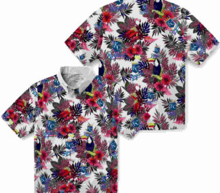 Floral Toucan Royal Blue Red Kansas City Royals Hawaiian Shirt