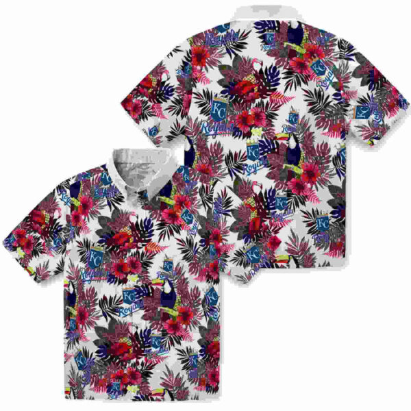 Floral Toucan Royal Blue Red Kansas City Royals Hawaiian Shirt