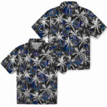 Palm Pattern Blue Black Indianapolis Colts Hawaiian Shirt