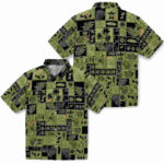 Tropical Patchwork Gold Black Georgia Tech Yellow Jackets Hawaiian Shirt