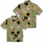 Flamingo Leaves Gold Georgia Tech Yellow Jackets Hawaiian Shirt