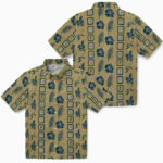 Framed Floral Gold Georgia Tech Yellow Jackets Hawaiian Shirt