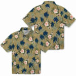 Palm Tree Flower Gold Georgia Tech Yellow Jackets Hawaiian Shirt