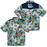 Tropical Foliage Green Gonzaga Bulldogs Hawaiian Shirt