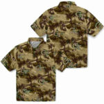 Coastal Palms Gold Georgia Tech Yellow Jackets Hawaiian Shirt