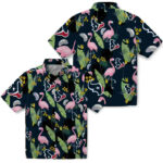 Flamingo Leaves Blue Houston Texans Hawaiian Shirt