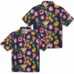 Hibiscus And Fruit Navy Blue Alabama Crimson Tide Hawaiian Shirt