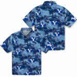 Coastal Palms Blue BYU Cougars Hawaiian Shirt