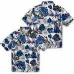 Tropical Plants Blue White California Golden Bears Hawaiian Shirt