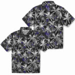 Palm Pattern Blue Black Colorado Rockies Hawaiian Shirt