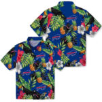 Toucan Hibiscus Pineapple Blue Green Buffalo Bills Hawaiian Shirt