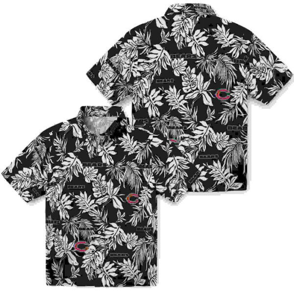 Tropical Leaf Blue White Chicago Bears Hawaiian Shirt