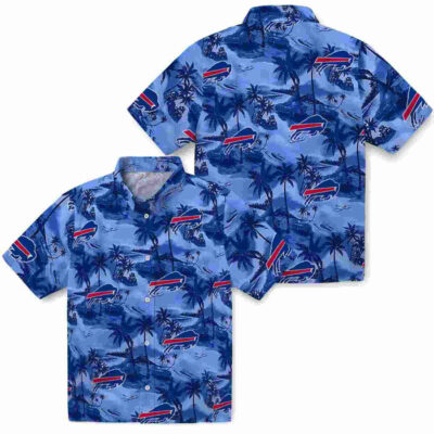 Coastal Palms Blue Buffalo Bills Hawaiian Shirt