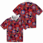 Floral Toucan Blue Red Chicago Cubs Hawaiian Shirt