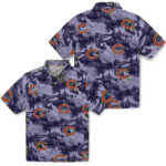 Coastal Palms Blue Chicago Bears Hawaiian Shirt