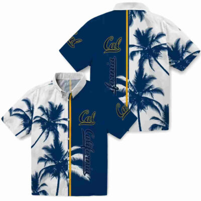 Palm Trees Blue White California Golden Bears Hawaiian Shirt