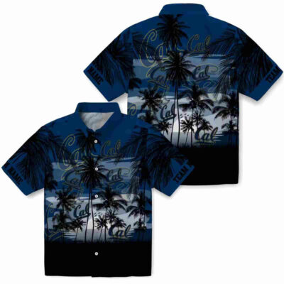 Customized Sunset Scene Blue Black California Golden Bears Hawaiian Shirt