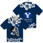 Surfing Mickey Blue BYU Cougars Hawaiian Shirt