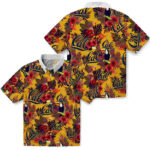 Floral Toucan Blue Red California Golden Bears Hawaiian Shirt
