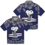 Snoopy Surf Blue White Colorado Rockies Hawaiian Shirt