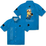 Stuart Minion Blue Carolina Panthers Hawaiian Shirt