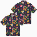 Hibiscus And Fruit Navy Blue Arizona Diamondbacks Hawaiian Shirt