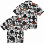 Tropical Plants Blue White Chicago Bears Hawaiian Shirt