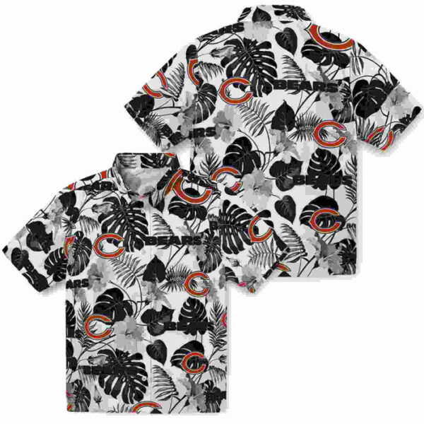 Tropical Plants Blue White Chicago Bears Hawaiian Shirt