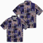 Tribal Symbols Blue Colorado Rockies Hawaiian Shirt
