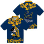 Surfing Mickey Blue California Golden Bears Hawaiian Shirt