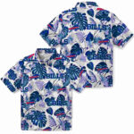 Tropical Plants Blue White Buffalo Bills Hawaiian Shirt