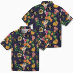 Hibiscus And Fruit Navy Blue Colorado Buffaloes Hawaiian Shirt