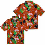 Flamingo Foliage Blue Green Chicago Bears Hawaiian Shirt